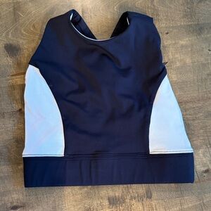 Bustz White and Black Sports Bra